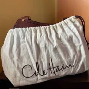 Classic Cole Haan Brown Cowhide Shoulder Bag (Dust bag included) Gently Used